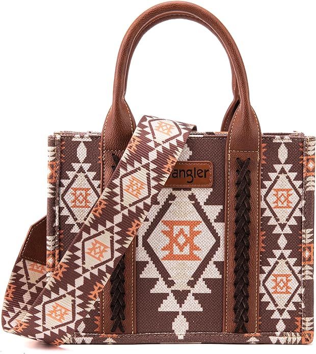 Wrangler Tote Bag for Women Boho Aztec Purses with Signature Guitar Strap Fall Collection | Amazon (US)