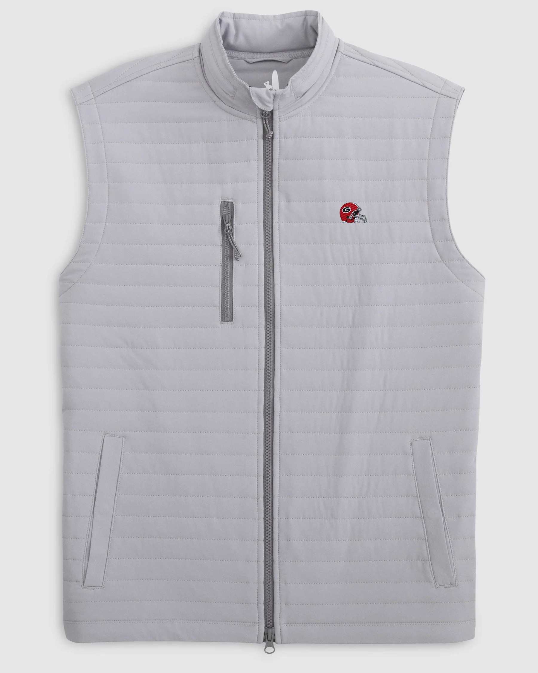 Georgia Crosswind Quilted Performance Vest - Helmet Logo | johnnie O