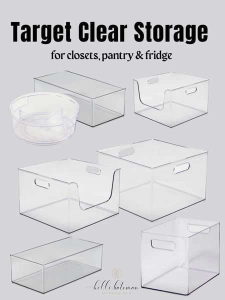 Target Brightroom Clear Storage containers. These are perfect for organizing closets, pantries, and refrigerators. 

#LTKFind #LTKhome #LTKunder50