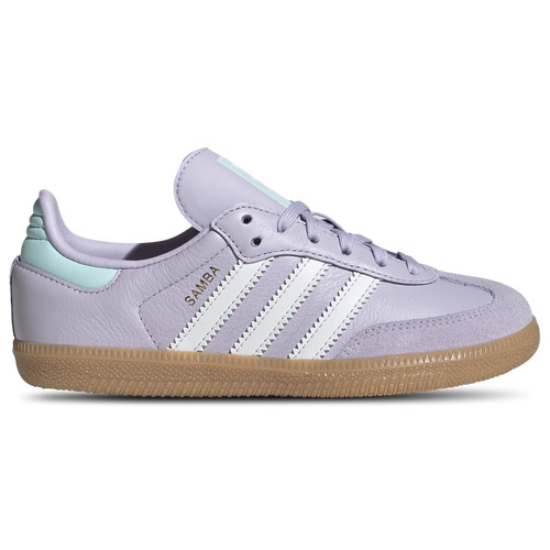adidas Originals Girls Samba - Shoes Silver Dawn/Crystal White/Semi Flash Aqua Size 01.0 | Foot Locker (US)