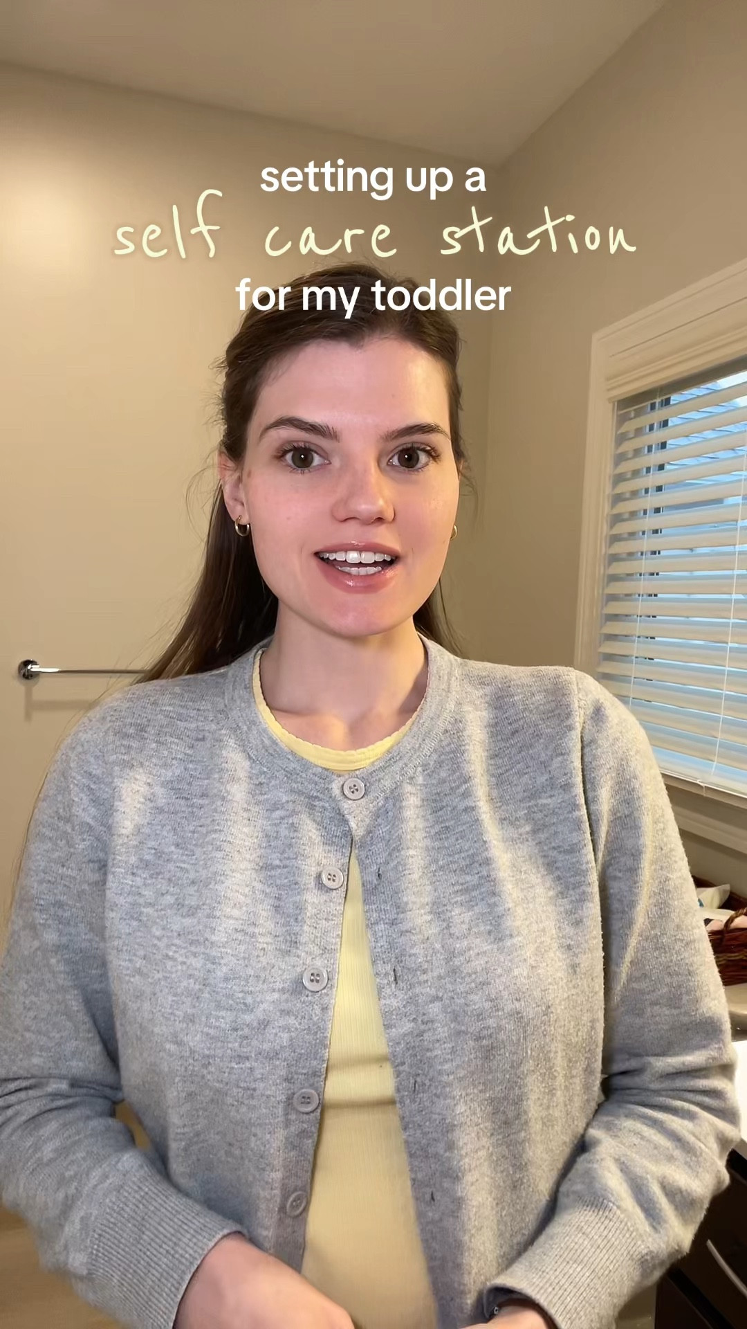 Montessori self care station!!