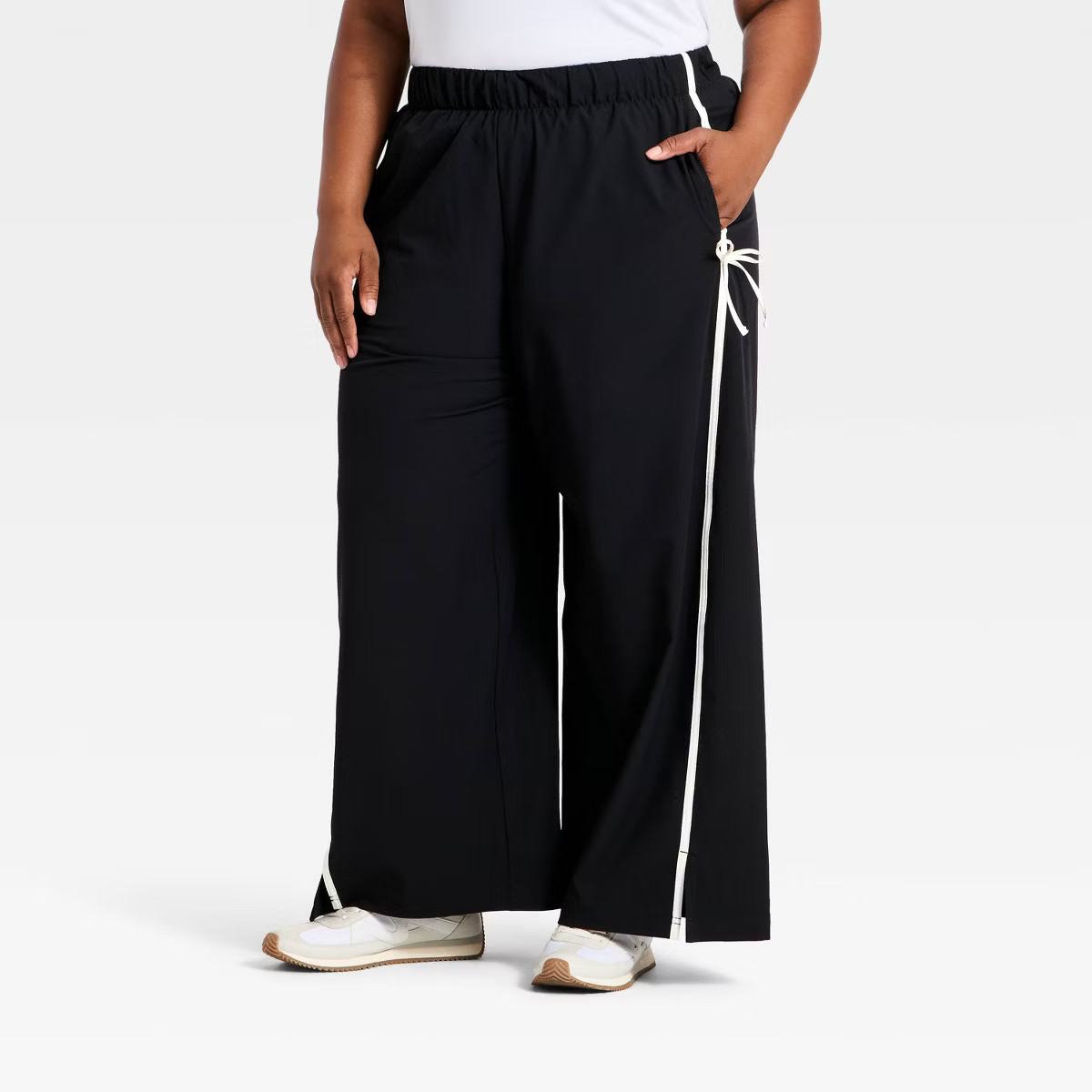 Women's Woven High-Rise Bow Track Pants - All In Motion™ | Target