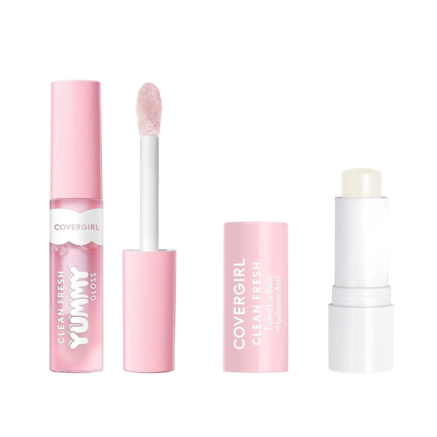 Covergirl Clean Fresh Yummy Gloss, Let's Get Fizzical & Clean Fresh Tinted Lip Balm, Clear as Cry... | Amazon (US)