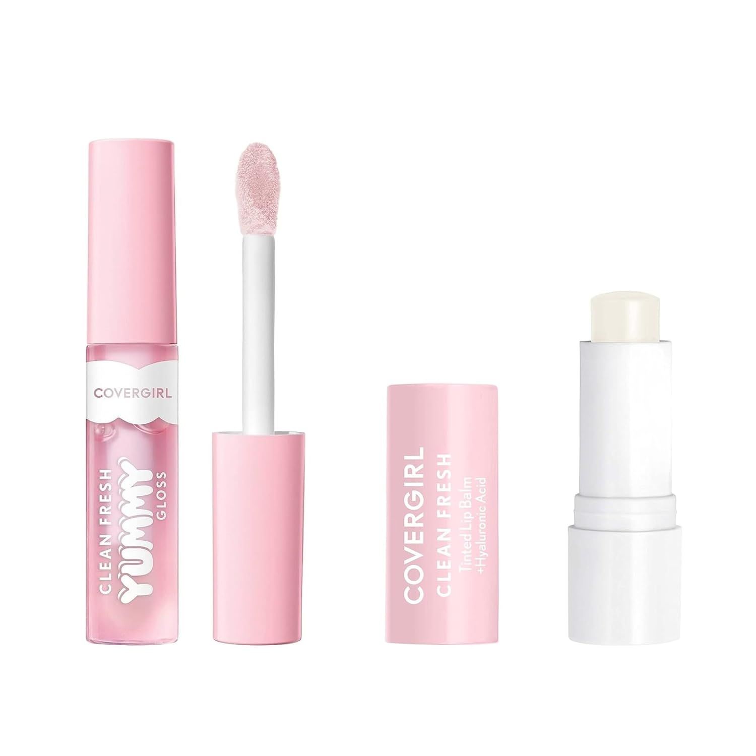Covergirl Clean Fresh Yummy Gloss, Let's Get Fizzical & Clean Fresh Tinted Lip Balm, Clear as Cry... | Amazon (US)