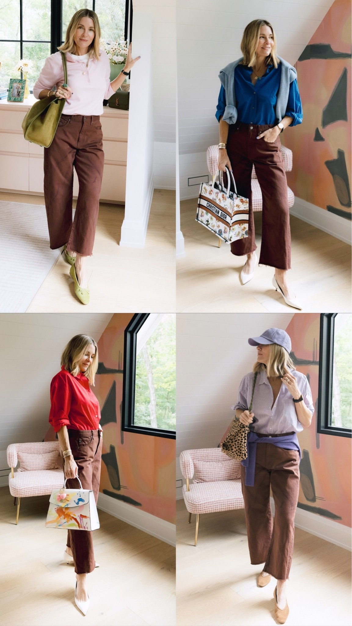 Brown is the new Black 
Wearing my true size as they’re already a relaxed fit.
