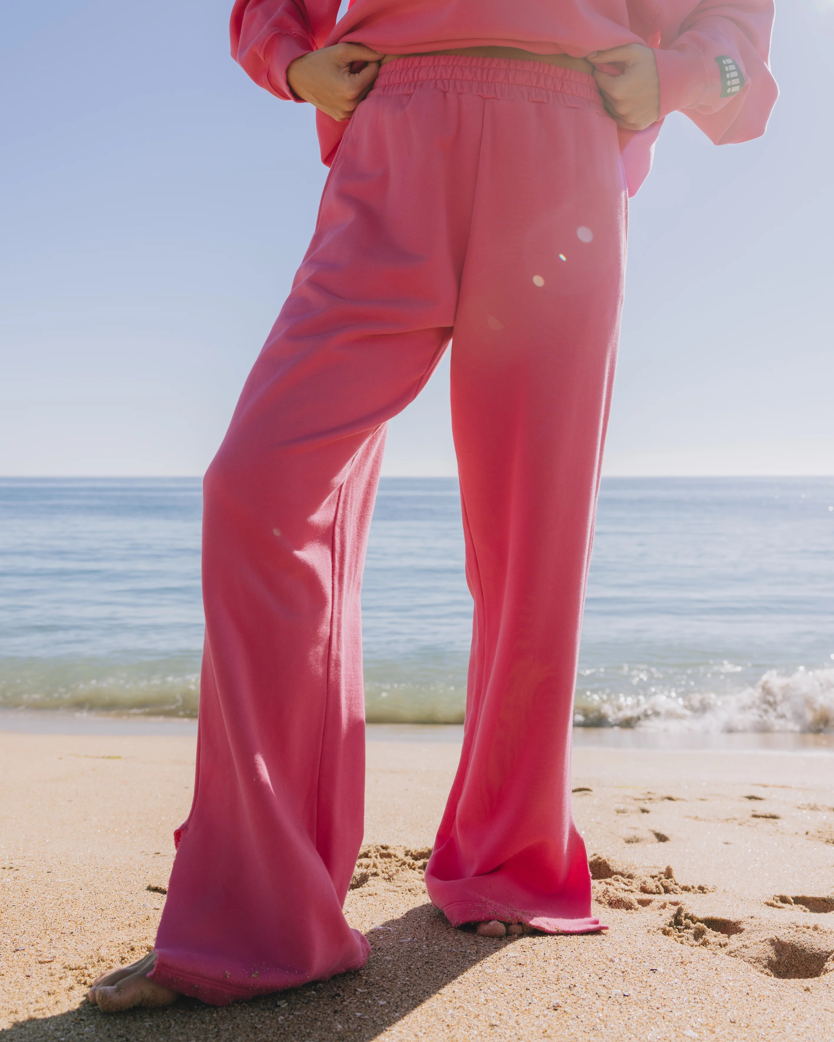 Wide Leg Sweatpants - Hot Shot with !!!!! Patch | Daily Drills LLC