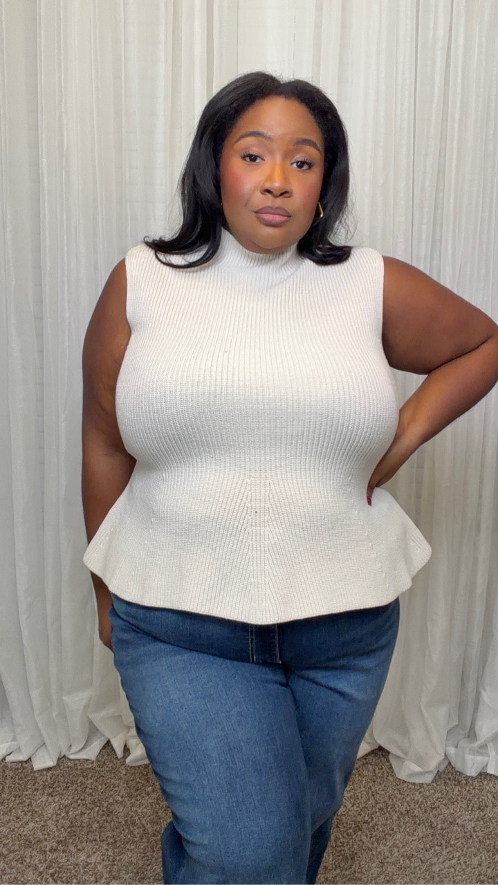 Trying on this peplum top from Walmart’s new Scenario line! Goes up to a size 4x and I'm wearing a 2x!

#LTKPlusSize #LTKMidsize #LTKootd
