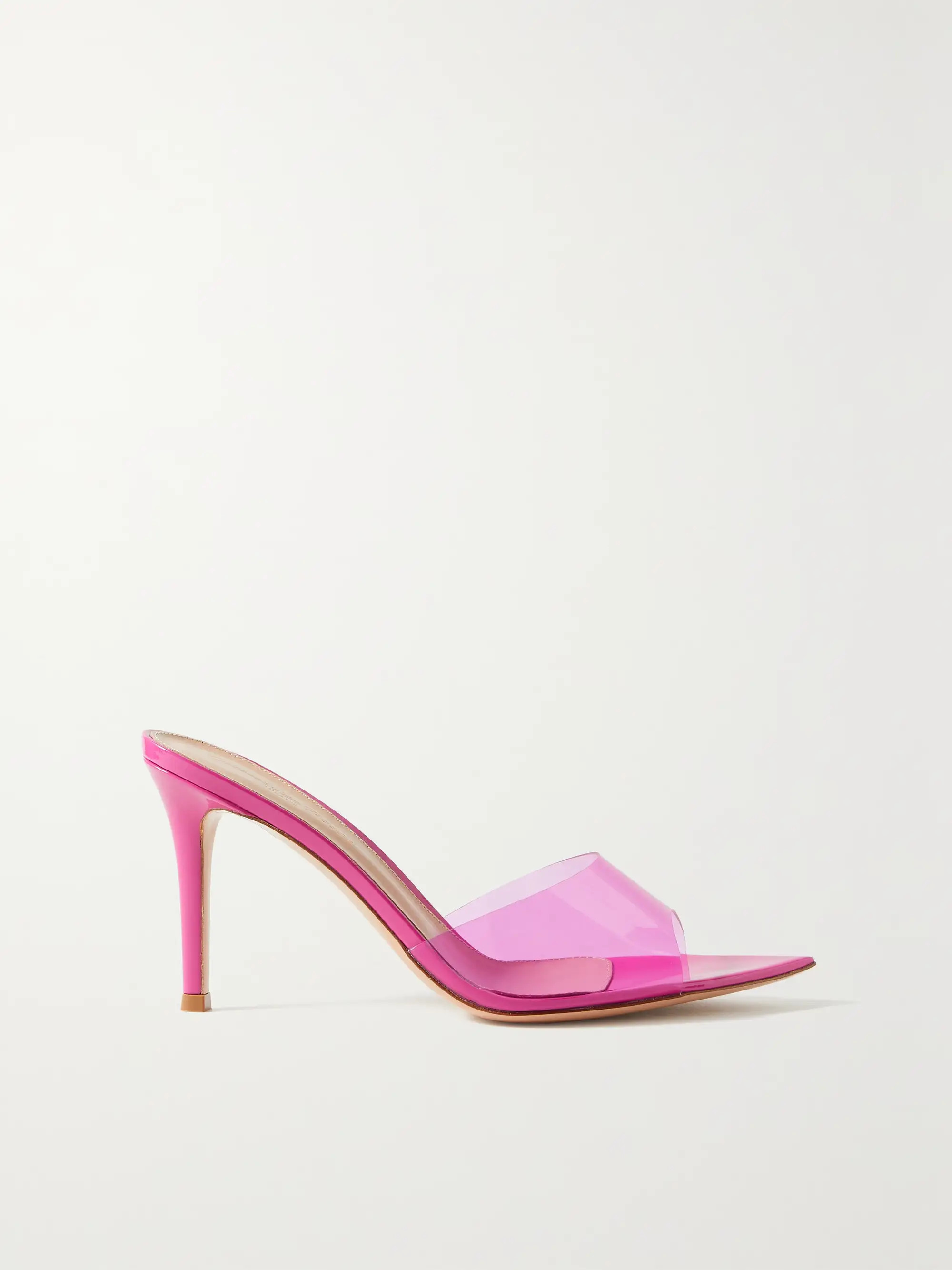 Elle 85 patent-leather and PVC mules | NET-A-PORTER (UK & EU)
