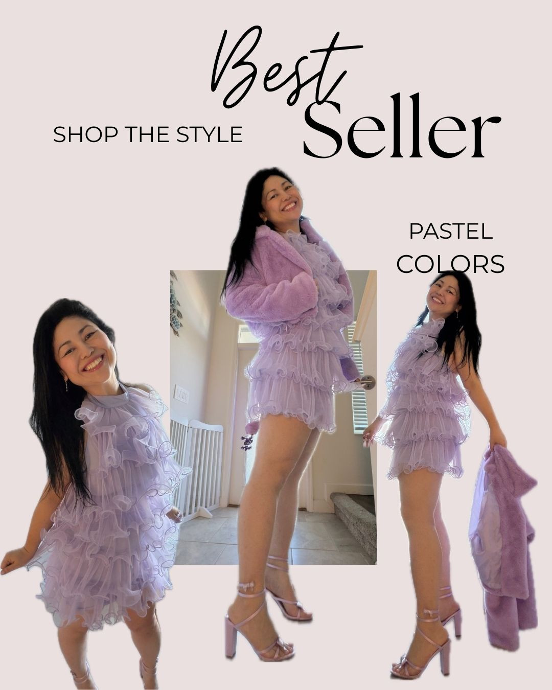 Elevate your style with pastel color looks! From the glamorous rhinestone heels to the feminine dresses, perfectly balanced in playful elegance. Top it off with a cozy, stylish oversized coat, the ultimate combo for a head-turning, polished look!

IG: @michellemc8

#ChicStyle
#TulleDressVibes
#GlamHeels
#EffortlessElegance
#CozyAndChic 

 

#LTKootd #LTKSeasonal #LTKWedding