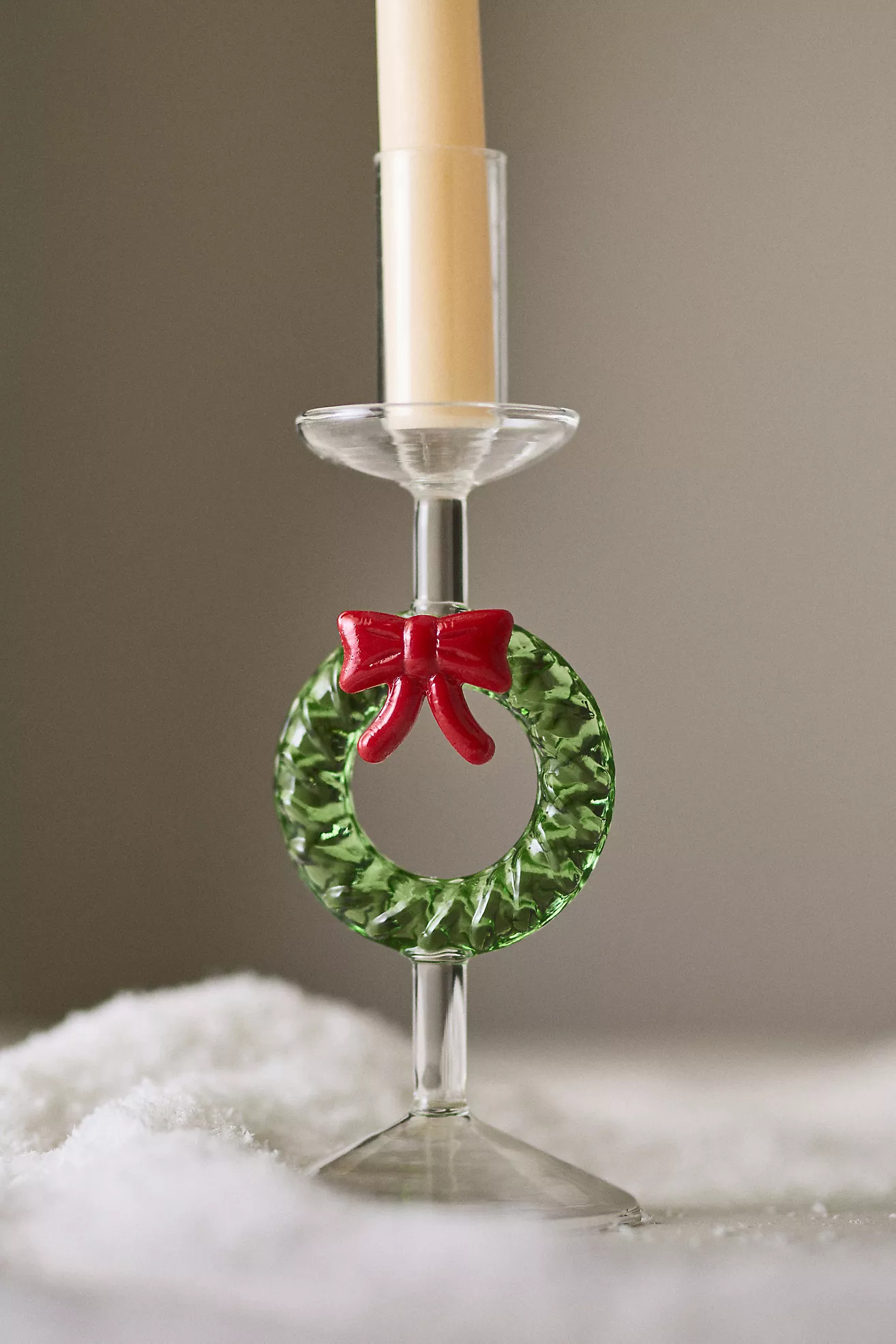Yuletide Glass Candle Holder | Anthropologie (US)
