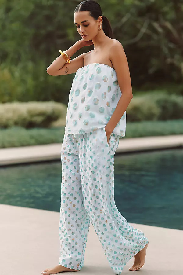Wide-Leg Polka Dot Pants | Anthropologie (US)