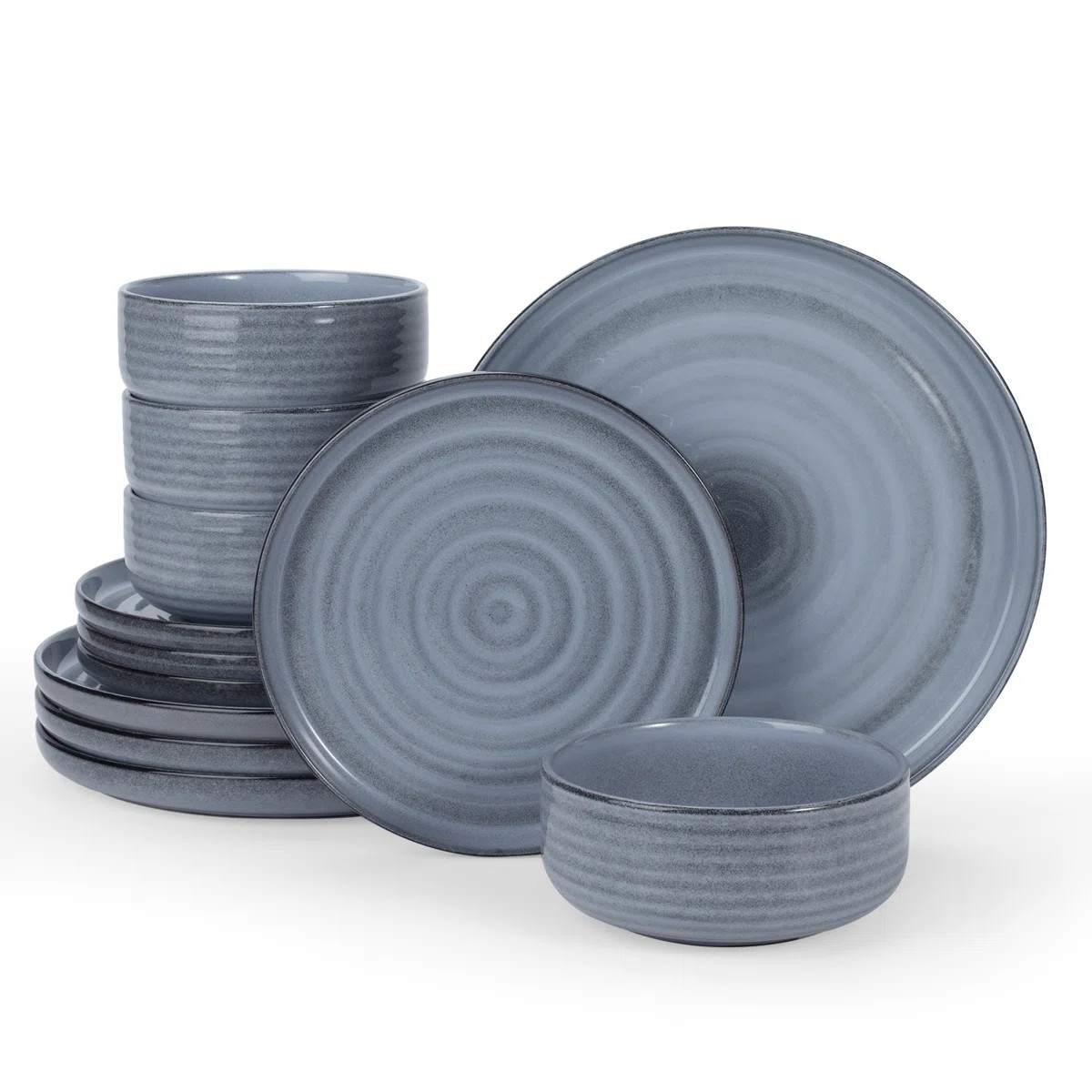 Famiware Uranus Plates And Bowls Sets, 12 Piece Dinnerware Sets | Wayfair North America