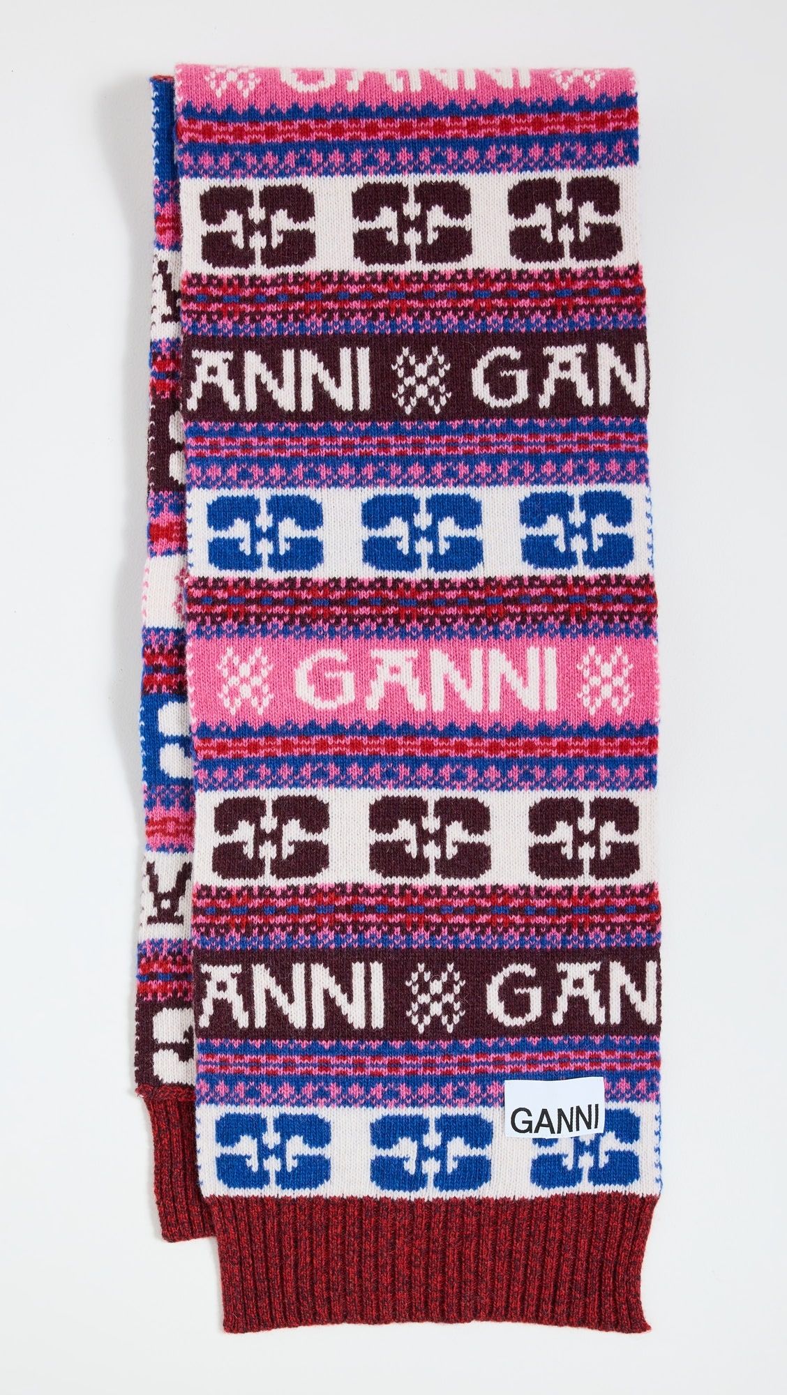 GANNI Graphic Wool Scarf | Shopbop | Shopbop