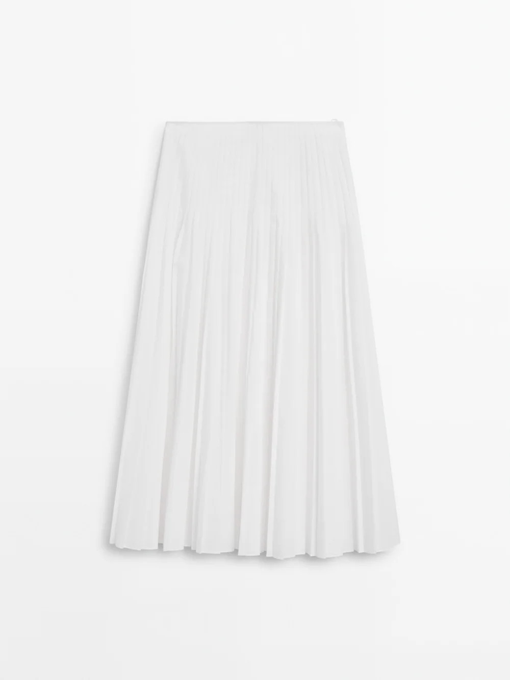 Flared pleated skirt | Massimo Dutti US