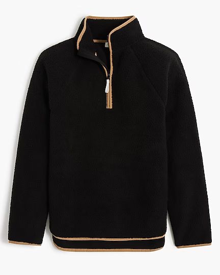 Sherpa half-zip tunic pullover | J.Crew Factory