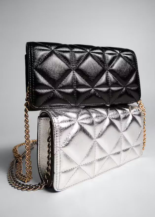 Quilted bag with chain handle | MANGO (US)