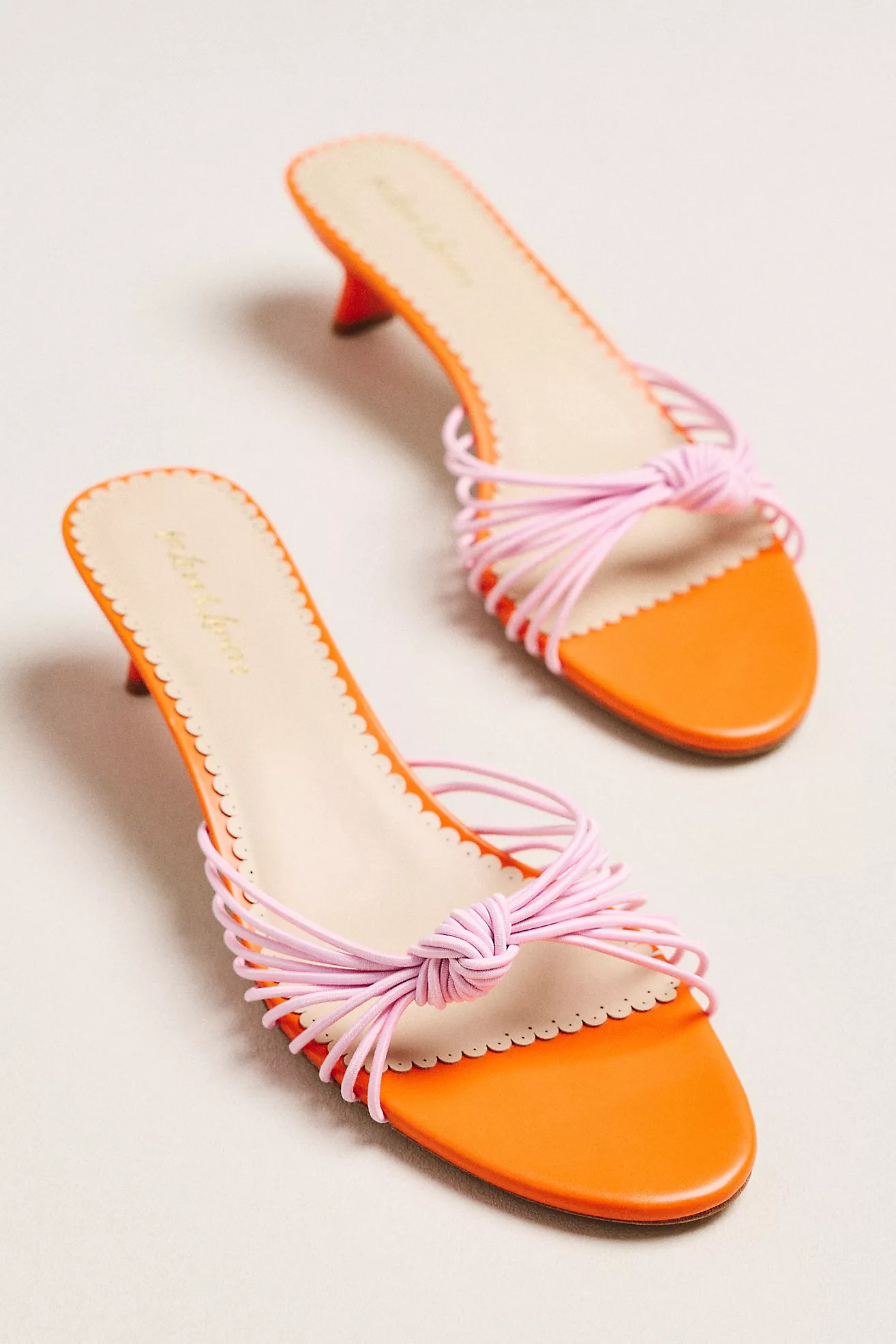 For Love & Lemons Cleo Colorblock Kitten Heel Sandals | Anthropologie (US)