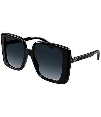 Gucci Women's GG1314S 55mm Square Black Butterfly Sunglasses - Black | Dillard's