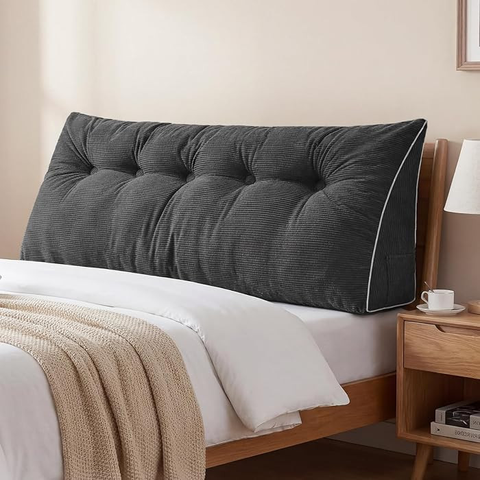 Sasttie Headboard Pillow Queen, Triangular Wedge Pillow Headboard, Wedge Headboard Pillow for Bed... | Amazon (US)