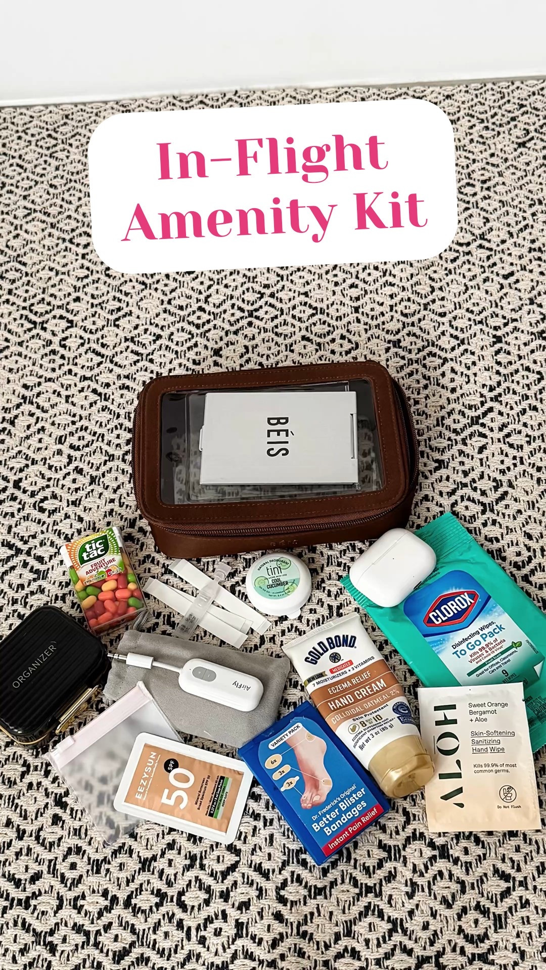 In-seat amenity kit keeps everything at my fingertips instead of reaching under my seat during the flight ✈️ 

#LTKTravel