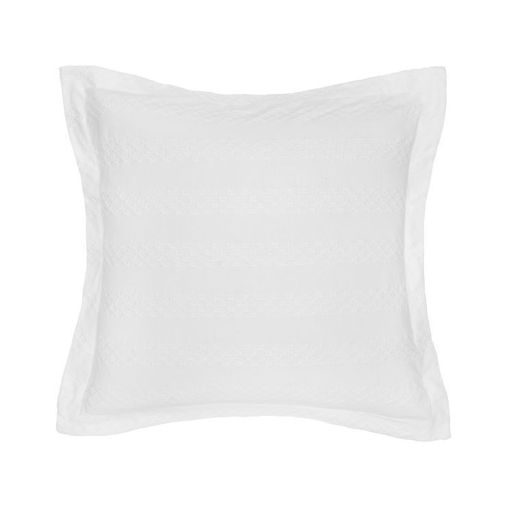 carol & frank 26" x 26" Keller White Euro Sham | Target