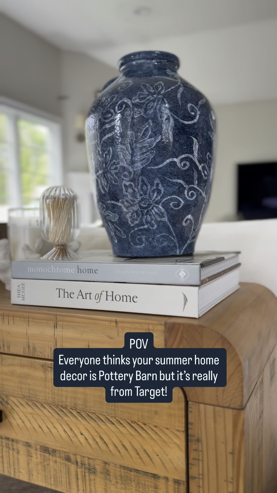 Got some new decor today at @Target  & I’m obsessed!! 

It looks a lot like Pottery Barn, but at much more affordable prices! 💯 
(I tagged both versions so you can compare!)

Buy something for you & your mama for Mother’s Day!! 🎁 
your Mom/wife will be thrilled! 🤩 



.
.
.
summer console table styling |
spring & summer coastal style home decor on a Budget!
#targetstyle #springdecorideas #springhomerefresh #coastalcottage #beachhouse

#LTKHome #LTKSaleAlert #LTKMothersDay