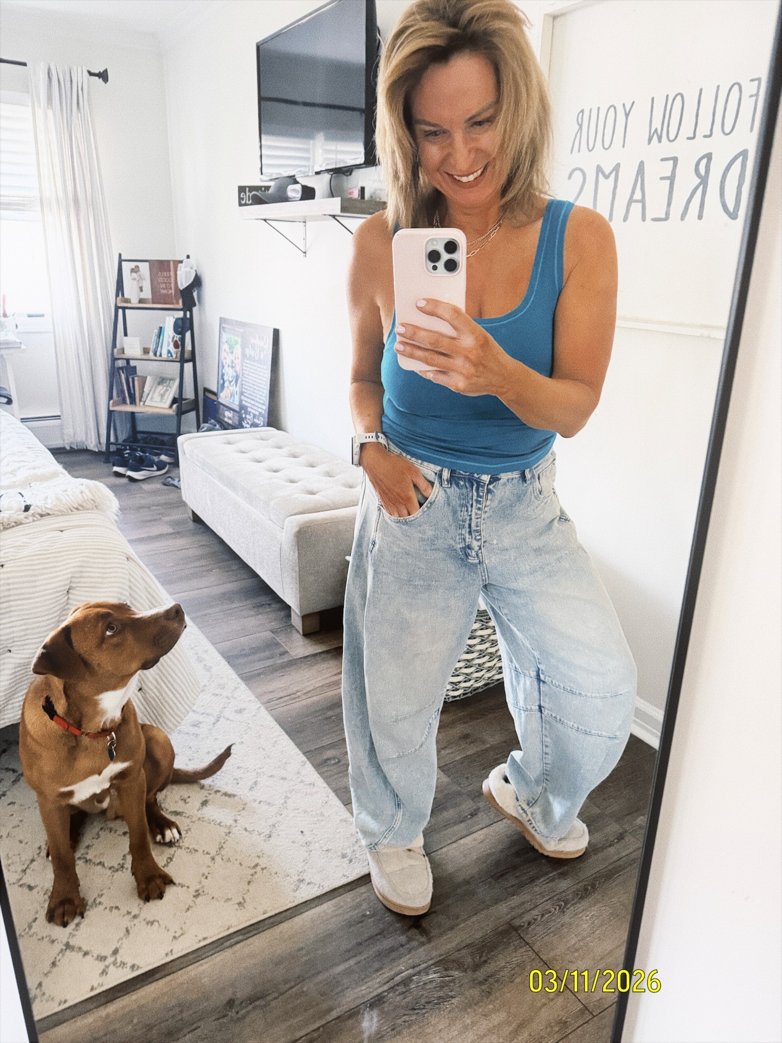 Archie & Me ready to WFH!! 

#LTKOver40 #LTKdayinmylife #LTKgrwm