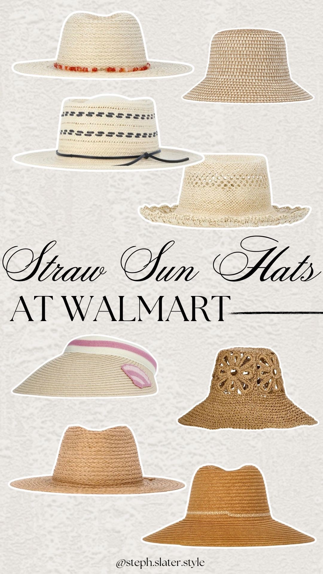 The cutest straw hats you can wear to the beach or poolside. All from Walmart  

#LTKTravel #LTKSwim