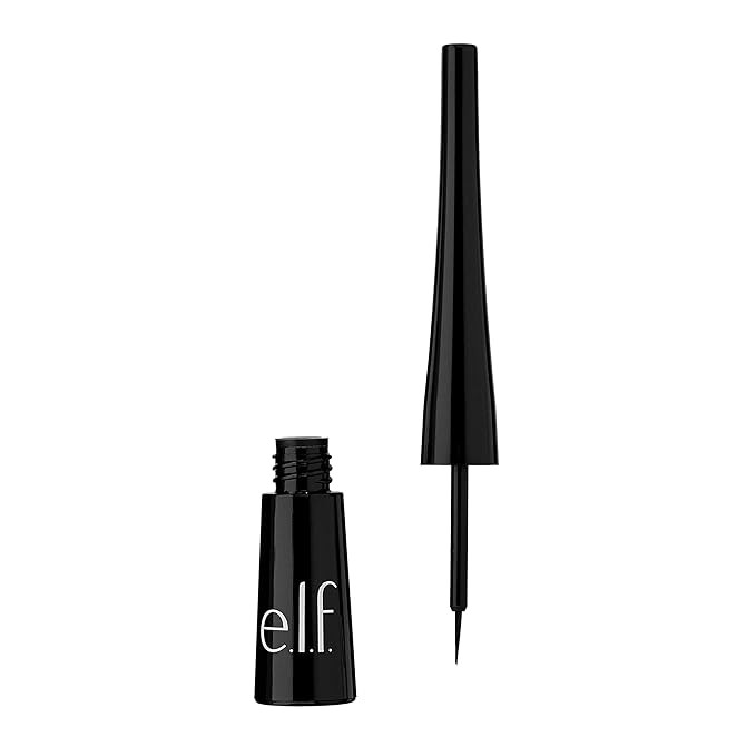 e.l.f. Liquid Eyeliner, High-pigment Liquid Eyeliner With Extra-Fine Brush Tip, Easy Glide Smudge... | Amazon (US)
