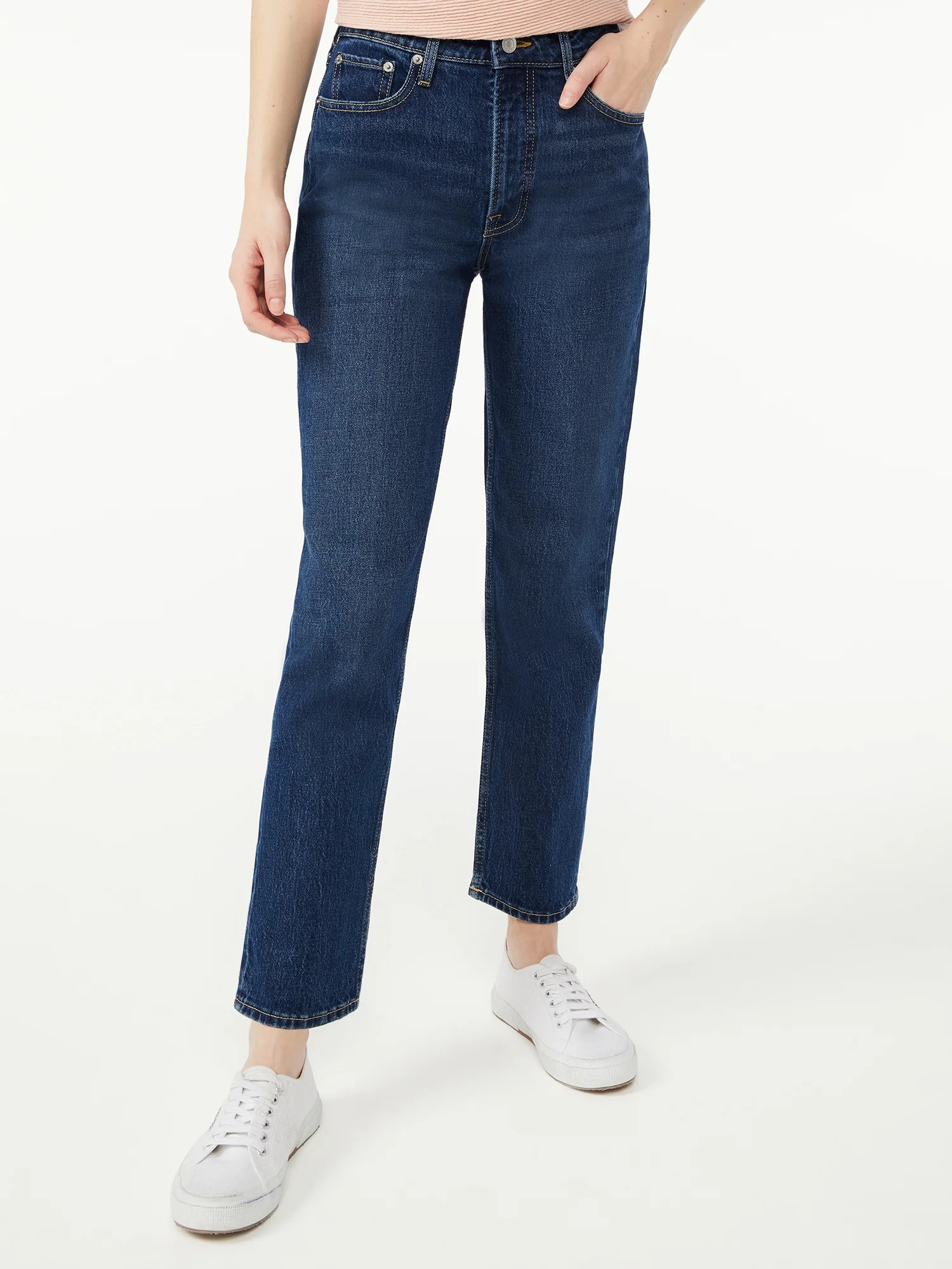 Free Assembly Women's Original 90's Straight Leg Jeans - Walmart.com | Walmart (US)