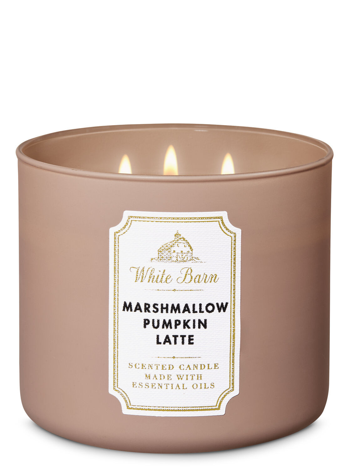 Marshmallow Pumpkin Latte 3-Wick Candle | Bath & Body Works