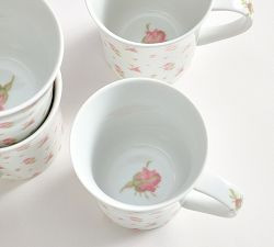 LoveShackFancy Garden Floral Mugs - Set of 4 | Pottery Barn (US)