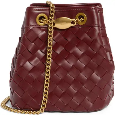 JW PEI Yara Woven Faux Leather Bucket Bag in Taupe at Nordstrom | Nordstrom