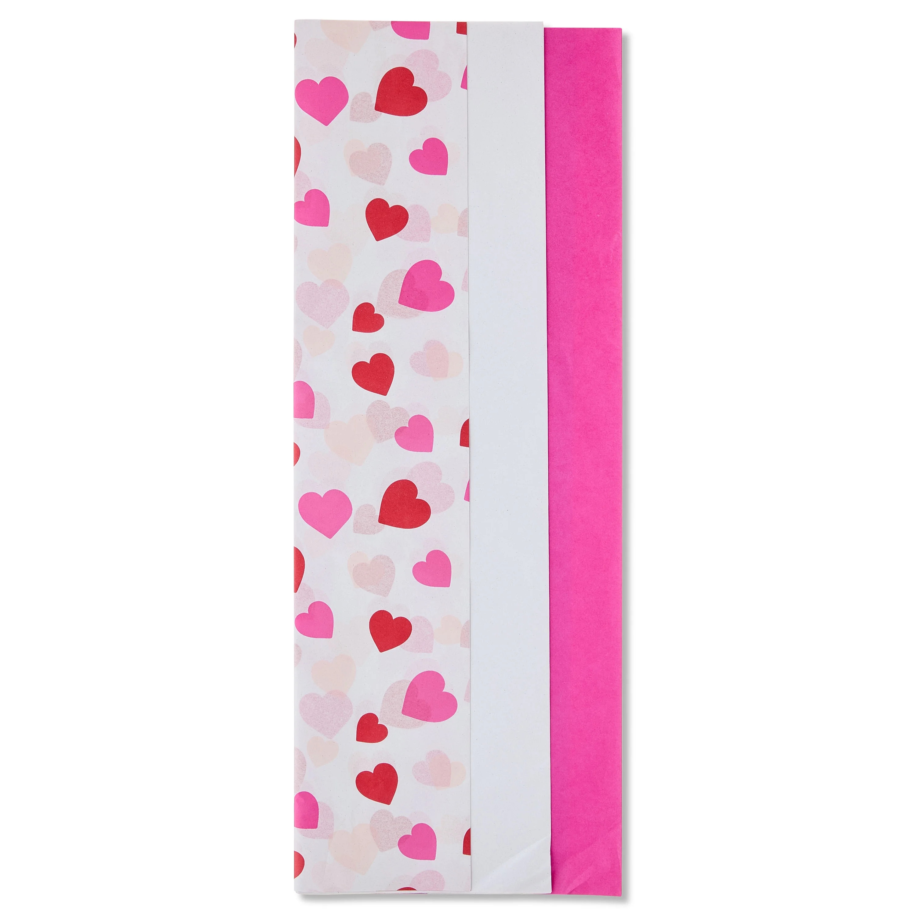 Hearts Gift Tissue Paper, Pink and White, 12 Sheets, Valentine's Day by Way To Celebrate | Walmart (US)