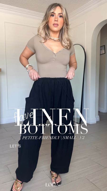My go-to LINEN BOTTOMS for this hot summer 🥵 

Wearing SMALL IN ALL OF THEM (see below for more description) + SMALL in all the tops. 

1. Obsessed with these. These are oversized so you can definitely size down. They have a drawstring and they are my absolute favorite. I have them in like five colors!

2. These are great. They are true to size, but they do run a little short, so keep that in mind if you are taller; I'm 5'2. I'm wearing them in the color RUST (the color is a little more more vibrant than the online image). 

3. These also run a little short to keep that in mind. I'm wearing them in the color KHAKI

4. These SKORTS are super cute and comfy! I'm wearing them in the colors green and apricot. I would be cautious if you heavily perspire! 

5. The exact black shorts are actually from Abercrombie but I also linked the ones from Amazon because they are literally IDENTICAL. 

6. These exact shorts are from Amazon and I absolutely love them. They're super soft and comfy. If you're getting lighter colors, just know that you're gonna have to wear nude undergarments.

IMPORTANT NOTE ON WASHING THESE PIECES! 

- you do NOT want to wash and dry these as normal. You could throw them all in the washer (cold temp), but when you take them out while stilldamp, stretch them out to their original size before HANG DRYING! 

Please do not push these in the dryer because they will absolutely shrink. 


#LTKU #LTKFindsUnder50 #LTKStyleTip