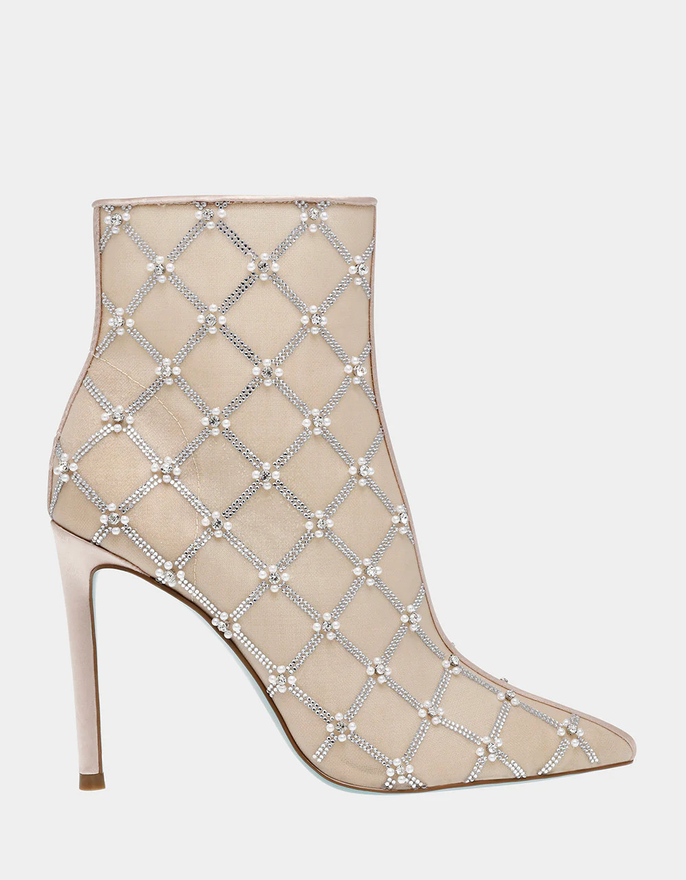 LARKK NUDE Mesh Bootie | Pointed Toe Boot | Betsey Johnson