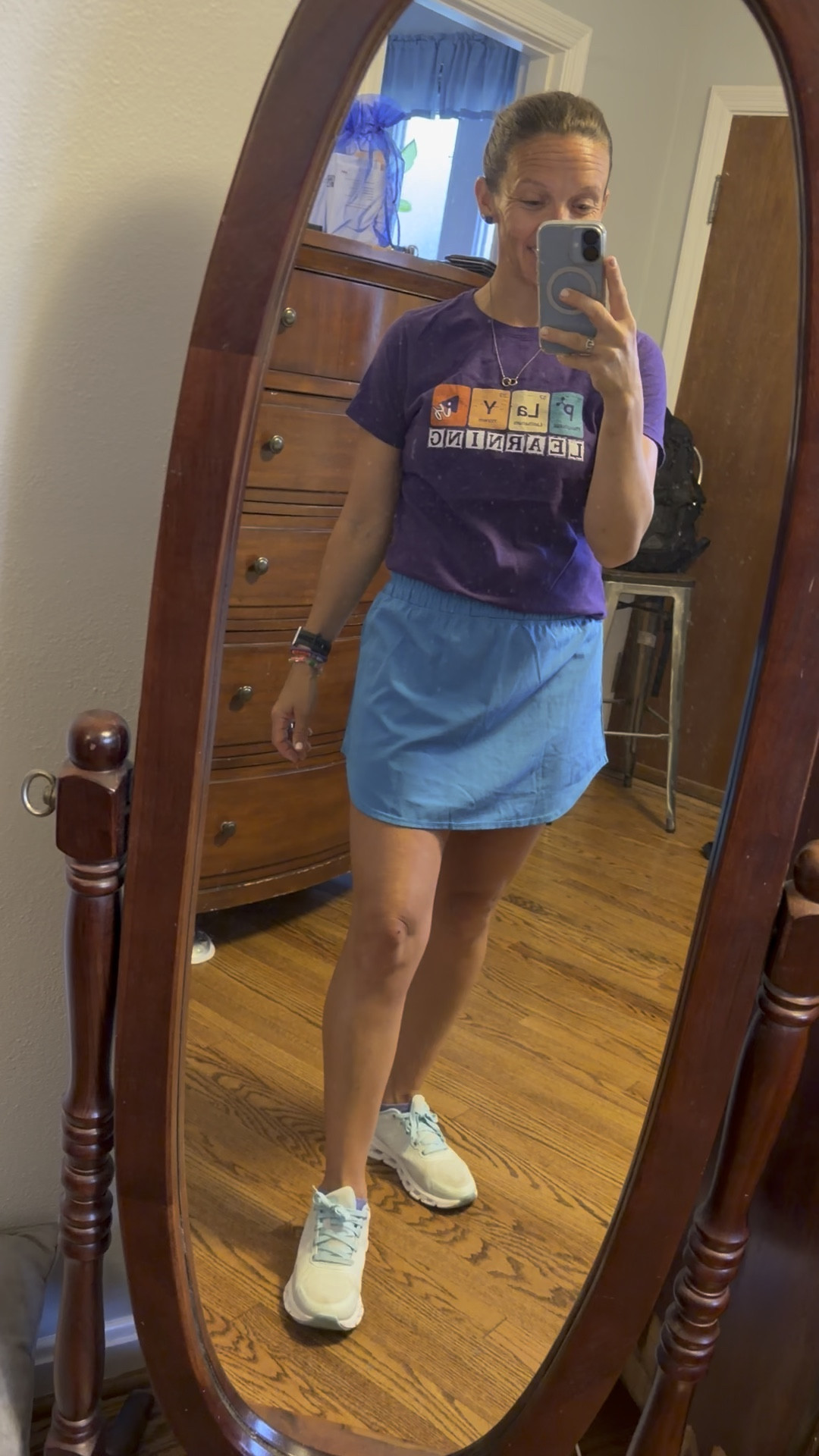 Athleisure - built in shorts, smocked compression-esque waistband, and cute colors make this skirt a 10.  My tennis shoes are good dupes and really comfortable. 


#golfskirt #tennisskort #designerdupe #summer #momoutfit #amazon #walmart

#LTKOver40 #LTKSeasonal #LTKootd #LTKU #LTKActive