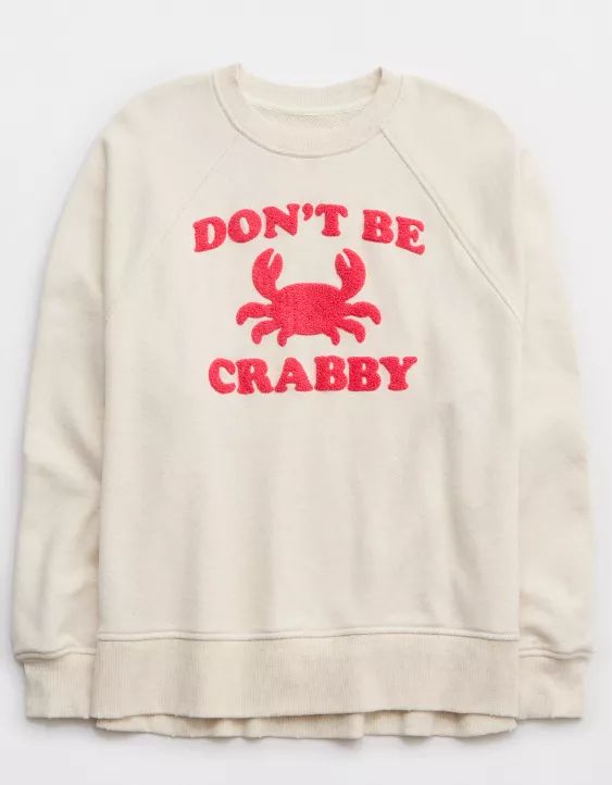 Aerie Beach Party Crew Sweatshirt | American Eagle Outfitters (US & CA)