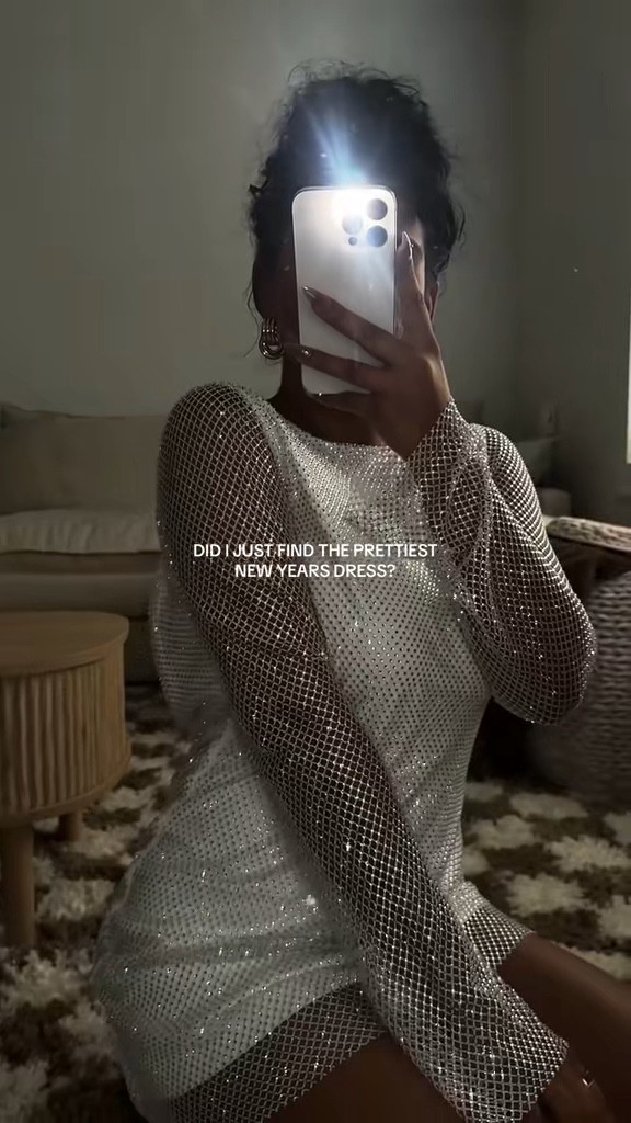 The sparkling dress of my dreams! Brides to be this ones TOO good ✨ #nyedress #bachelorettepartydress #sparkledress

#LTKFindsUnder100 #LTKWedding #LTKootd