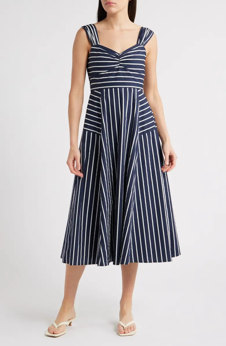 Mixed Stripe Sleeveless Sundress | Nordstrom