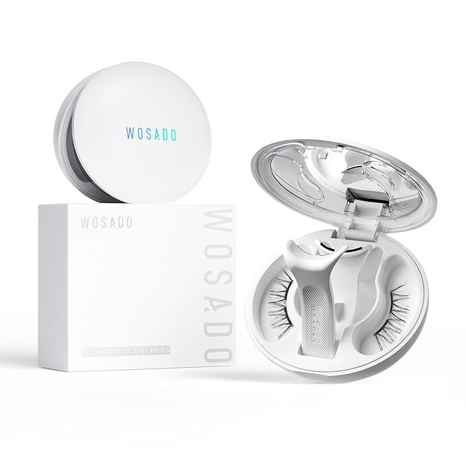 WOSADO Magnetic Eyelashes with Applicator Kit, [V18 Velvet Black] Reusable Magnetic Lashes withou... | Amazon (US)