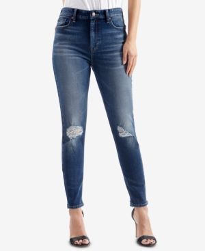 Lucky Brand Bridgette High Rise Ripped Skinny Jeans | Macys (US)