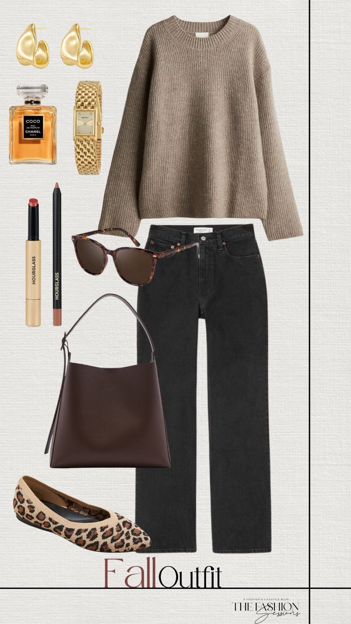 Fall Outfit | Brown Knit Sweater | Black Jeans | Brown Shoulder Bag | Leopard Print Flats |

#LTKStyleTip #LTKShoeCrush #LTKSeasonal