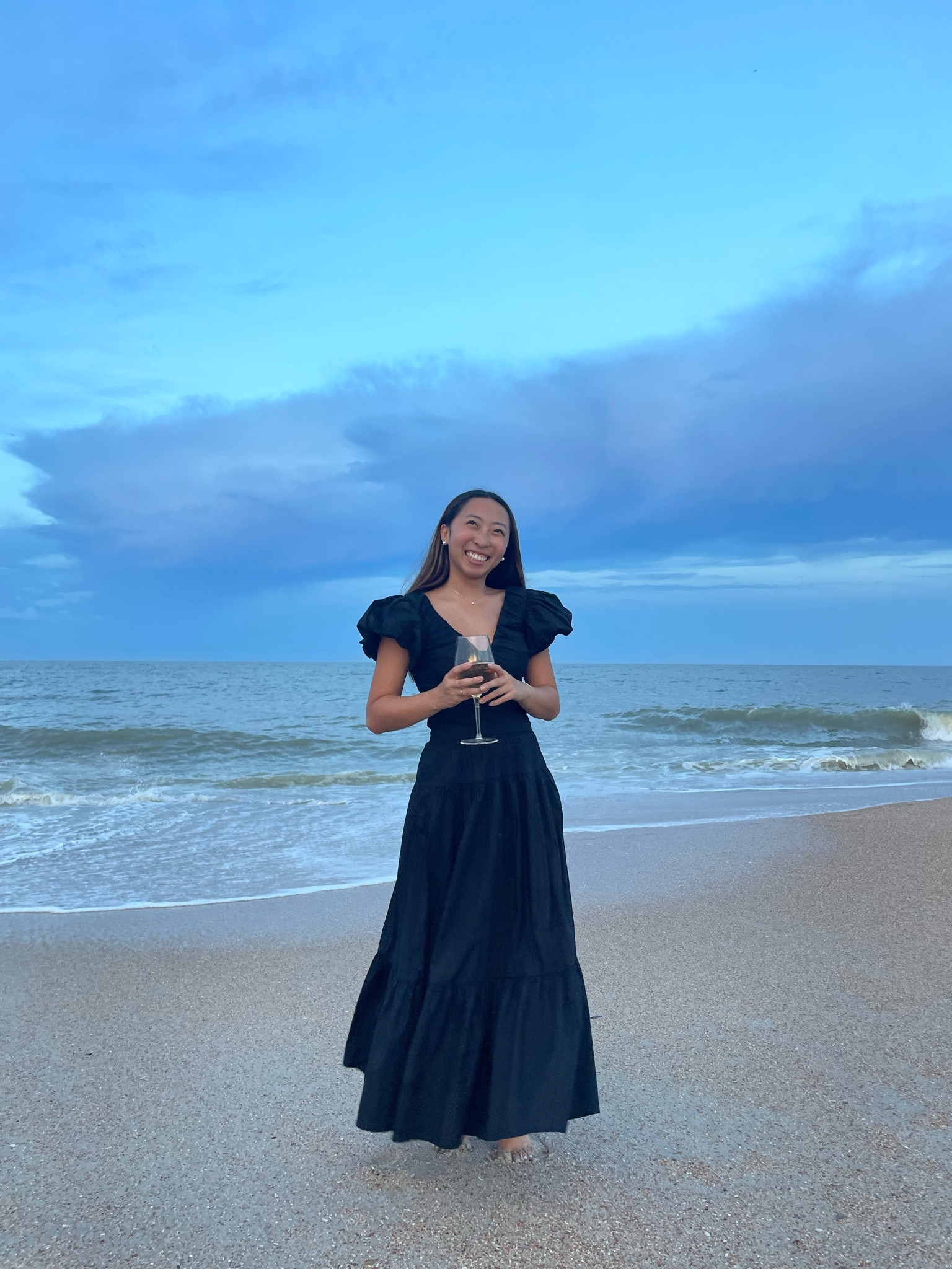 Itsliddystyle wearing Abercrombie black maxi skirt (XS) & black puff sleeved blouse top (XS). puff sleeved top. maxi skirt. black maxi skirt. summer outfit idea. summer outfit. two piece set. Vacation outfit. Vacation outfit idea. Beach vacation outfit. Beach vacation. 

#LTKFind #LTKtravel #LTKSeasonal