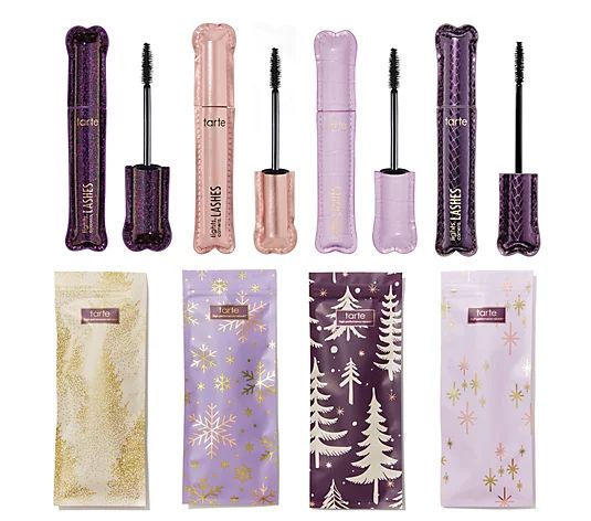 tarte Lights, Camera Lashes Mascara 4-pc Collector Set w/Gift Bags - QVC.com | QVC