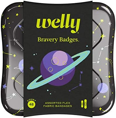 Amazon.com: Welly Bandages | Adhesive Flexible Fabric Bravery Badges | Assorted Shapes for Minor ... | Amazon (US)