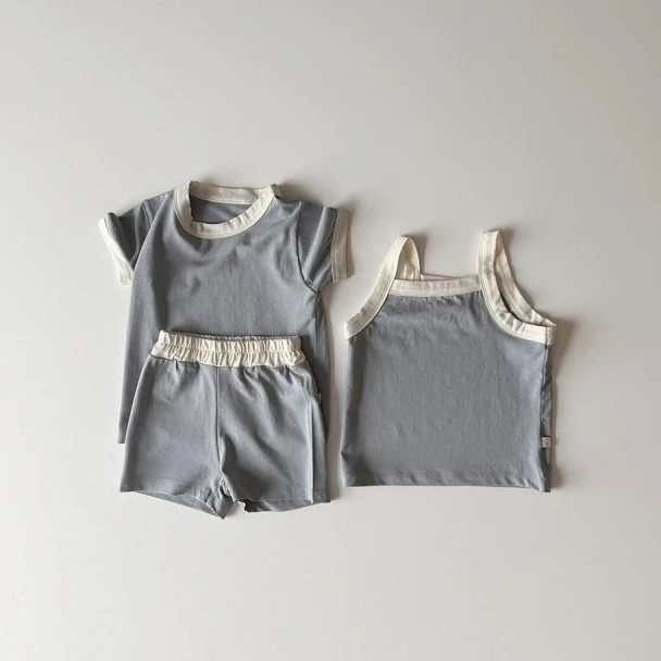 3 Piece Lounge Set | Blue | Junie Grey LLC