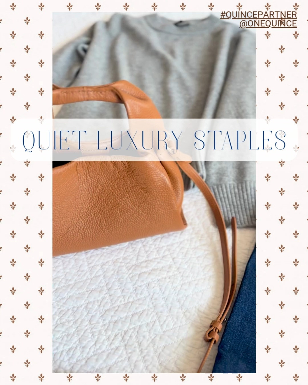Quiet luxury staples - affordable highest-quality materials and classic lines from Quince. #QuincePartner @OneQuince 

 #LTKSeasonal #LTKFindsUnder100 #LTKStyleTip