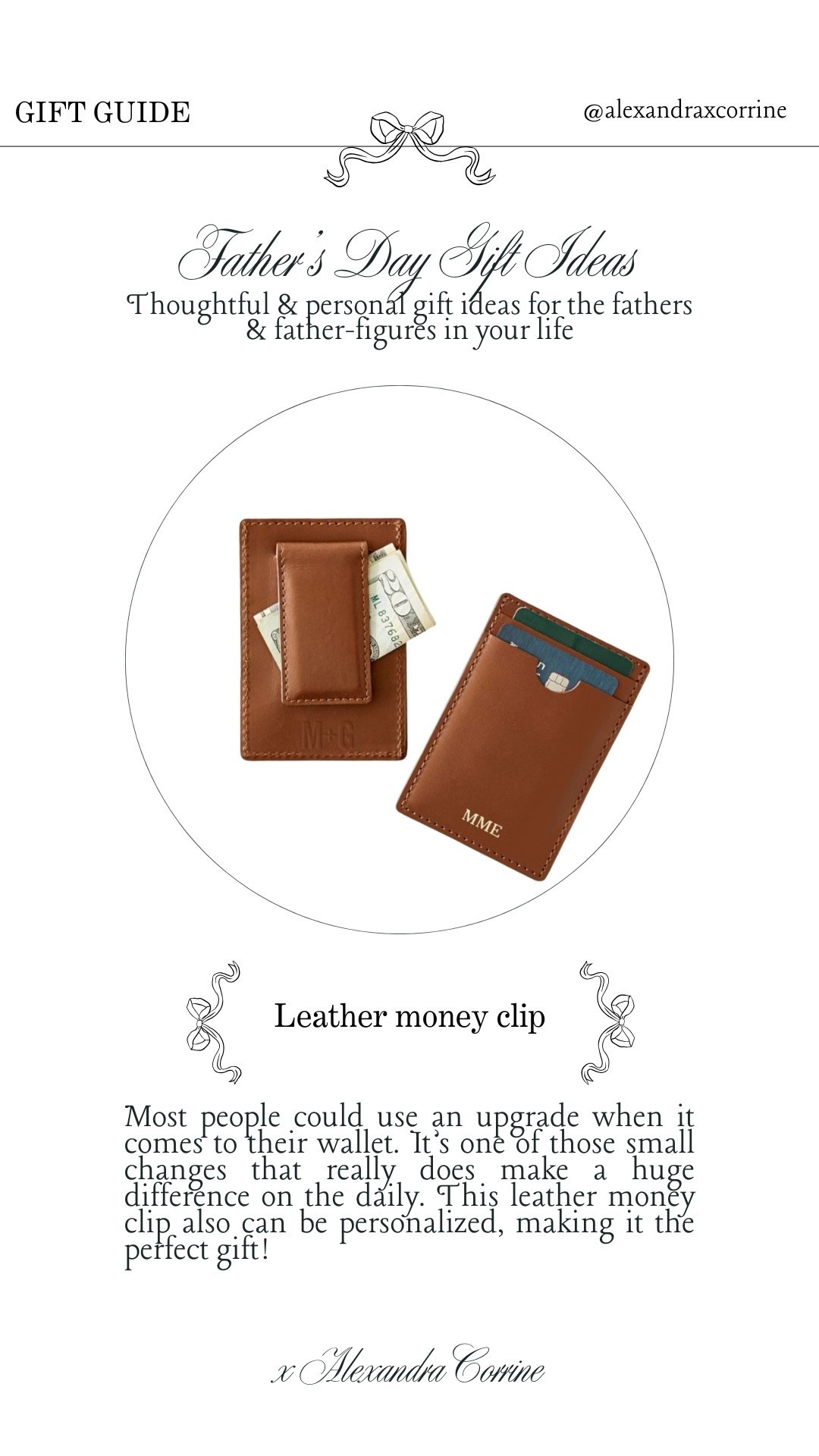 Father’s Day gift ideas 🥃 thoughtful & personal gift ideas for the fathers & men in your life!

Gift ideas for him, men’s gift guide, Father’s Day, gift guide, gift ideas, leather, silver, Ralph Lauren aesthetic, golf, wallet, money clip

#LTKMens