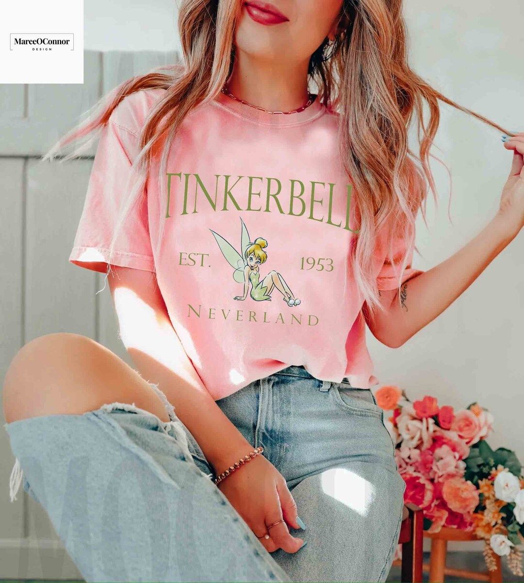 Tinkerbell Est 1953 Neverland Comfort Colors® Shirt, Disney Tinkerbell Est 1953 Shirt, Disney Ti... | Etsy (US)